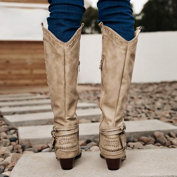 Drune | Vintage Hohe Winterreiterstiefel