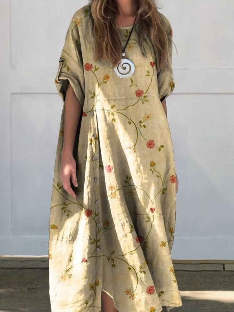 Drune | Leinen Baumwolle Kleid