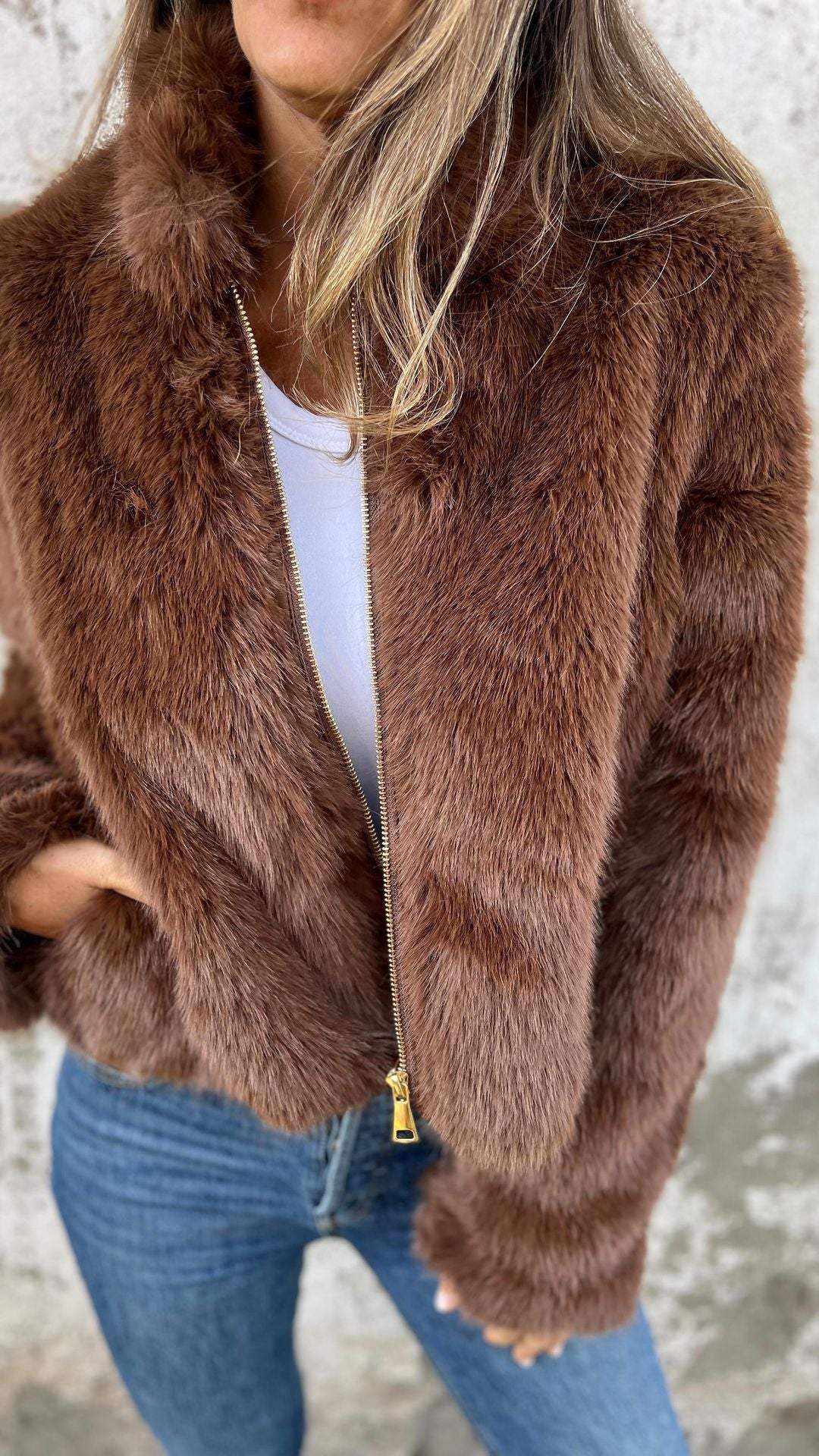 Drune | Wintermantel für Damen Beige Warm und Bequem