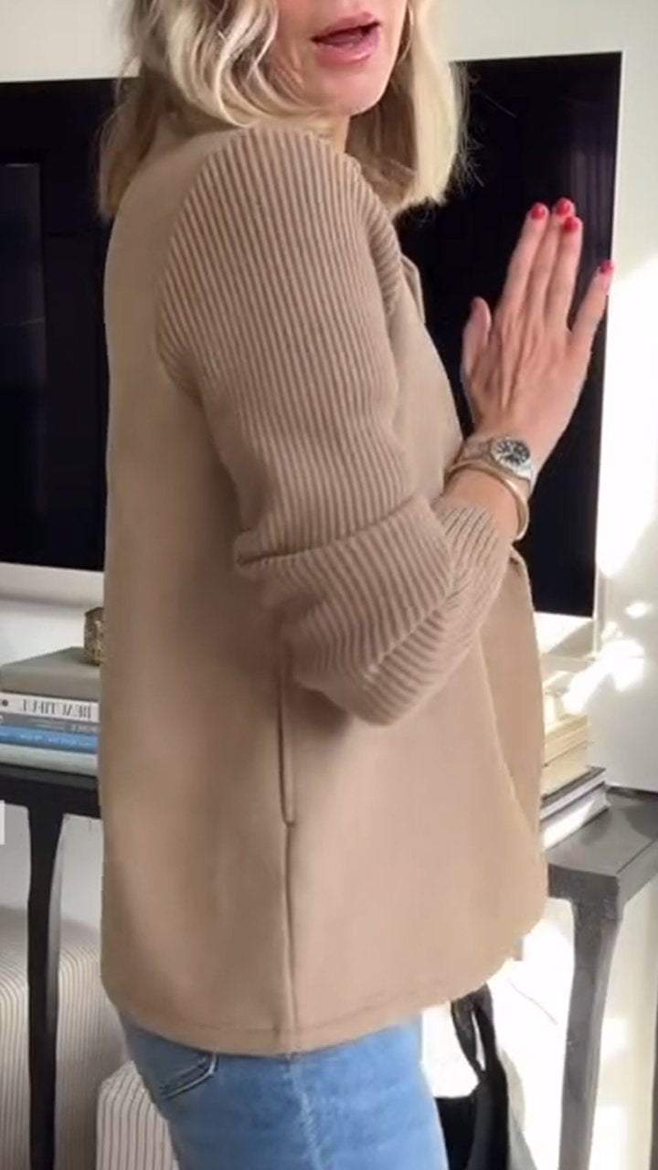 Drune | Eleganter Blazer mit Strickärmeln
