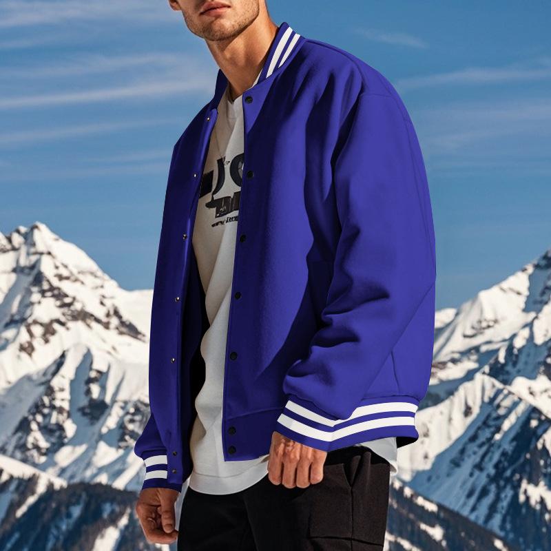 Drune | Lässige Baseballjacke Mit Stehkragen Für Männer