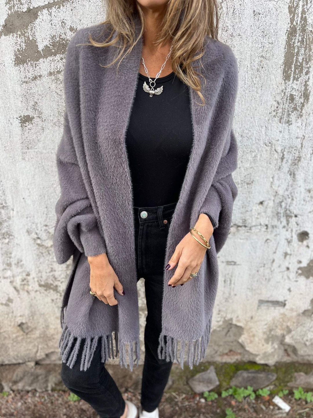 Drune | Langärmelige Strickjacke