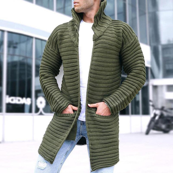 Drune | Strickjacke mit Stehkragen