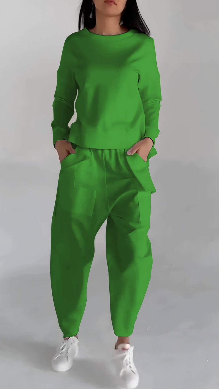 Drune | Funktionales Damensatz mit Leichtem Pullover Look
