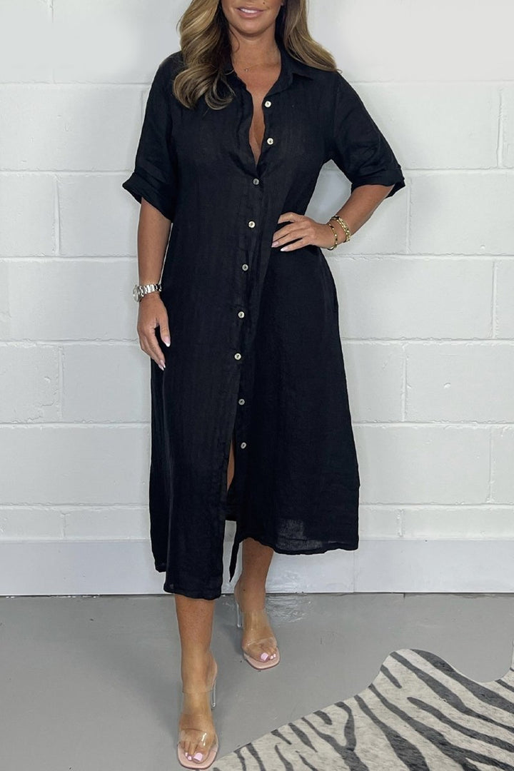 Drune | Leinen Hemdkleid