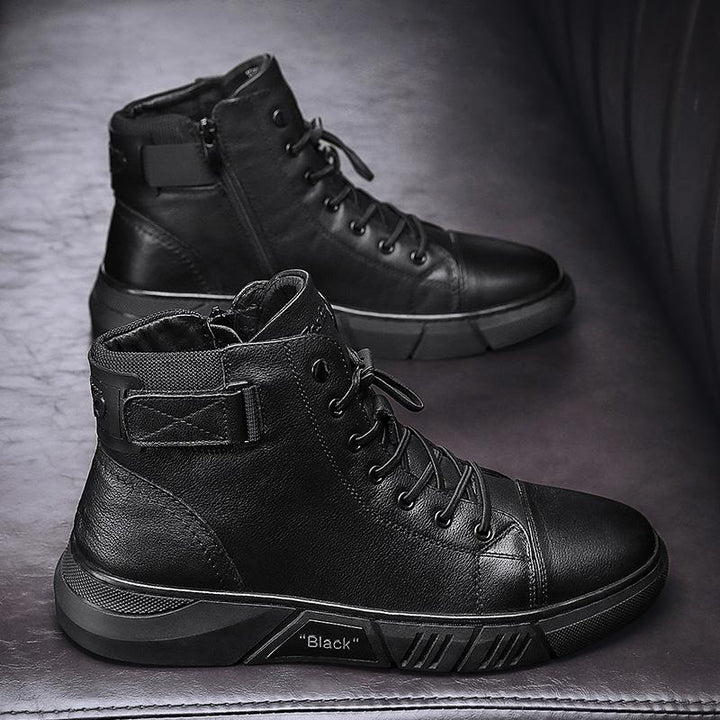 Drune | Robuste Schwarze Herrenschuhe