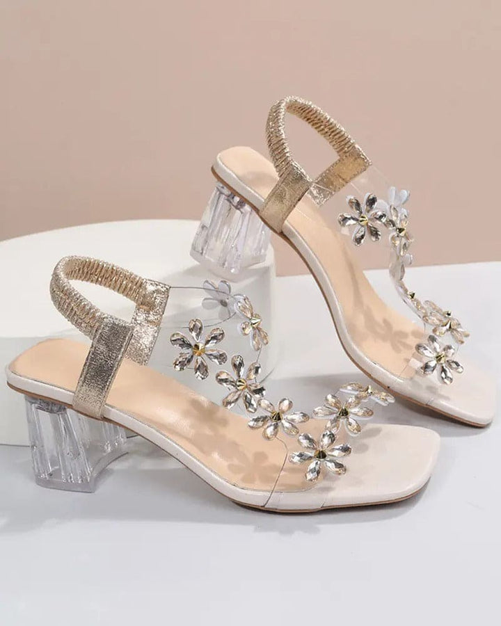 Drune | Sandalen Mit Riemen Und Strass Hohe Absätze