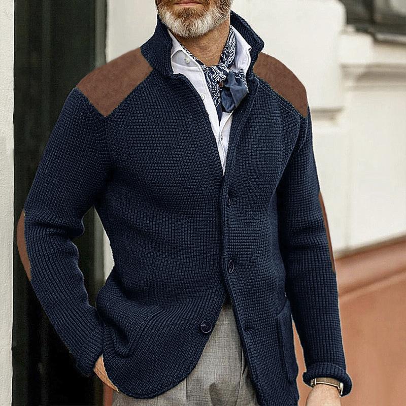 Drune | Strickjacke Wollmischung Robust und Klassisch