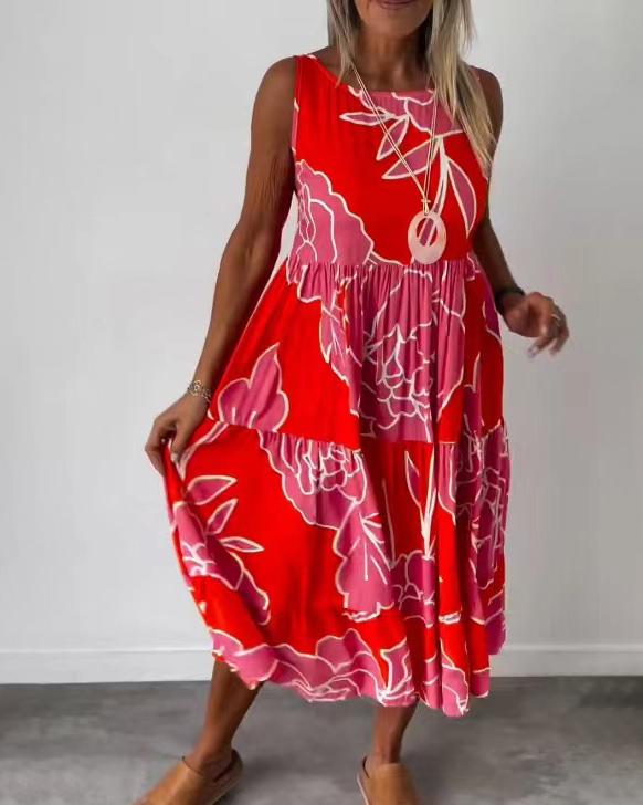 Drune - Komfortables Ärmelloses Sommerkleid für Damen