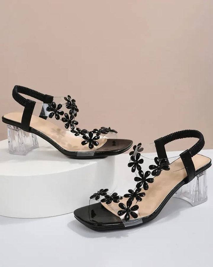 Drune | Sandalen Mit Riemen Und Strass Hohe Absätze