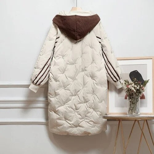 Drune | Premium Lange Gefütterte Jacke Damen Reguläre Passform Belle Couture Essenzieller Komfort
