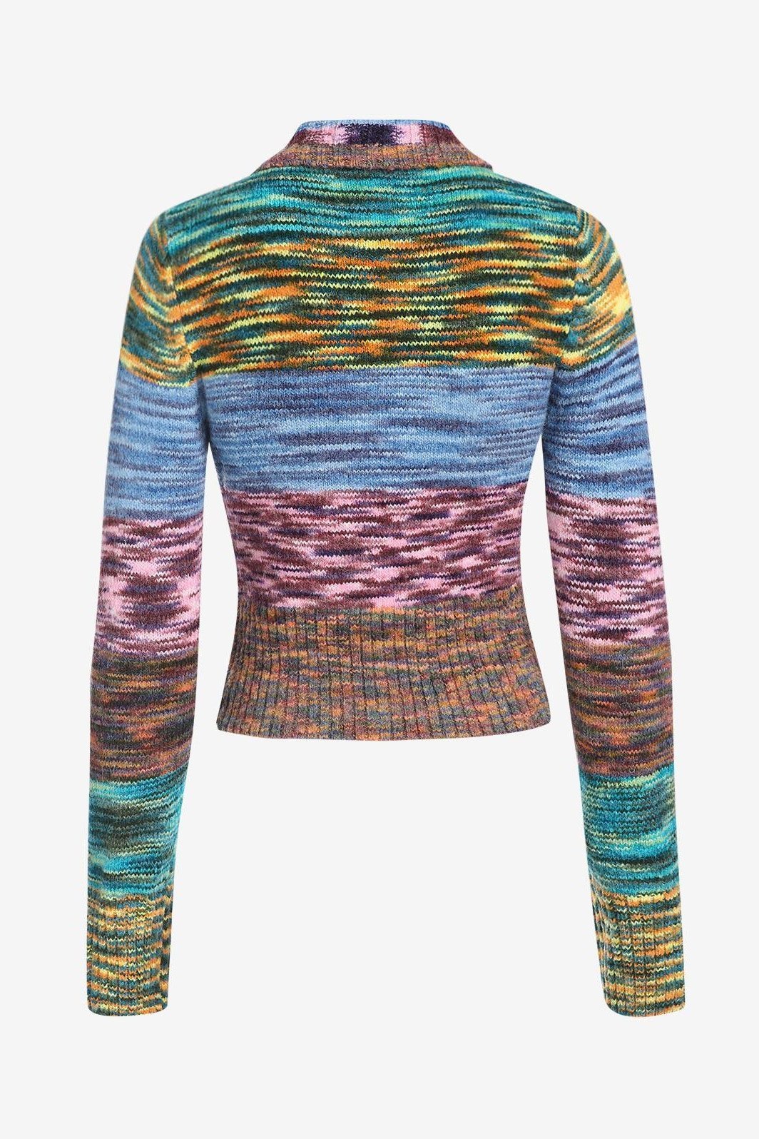 Drune | Strickcardigan Mehrfarbig Wollmischung Kreativ und Zeitlos