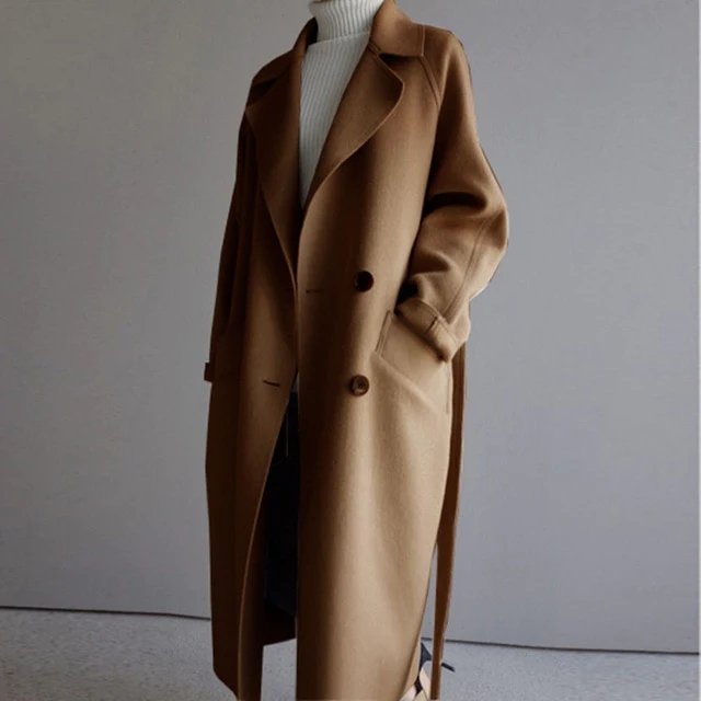 Drune | Langer Trenchcoat Jas Kaschmir Damen