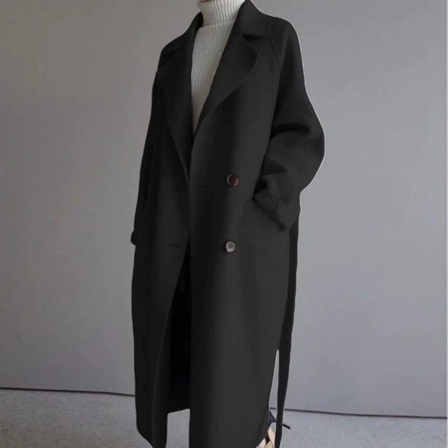 Drune | Langer Trenchcoat Jas Kaschmir Damen
