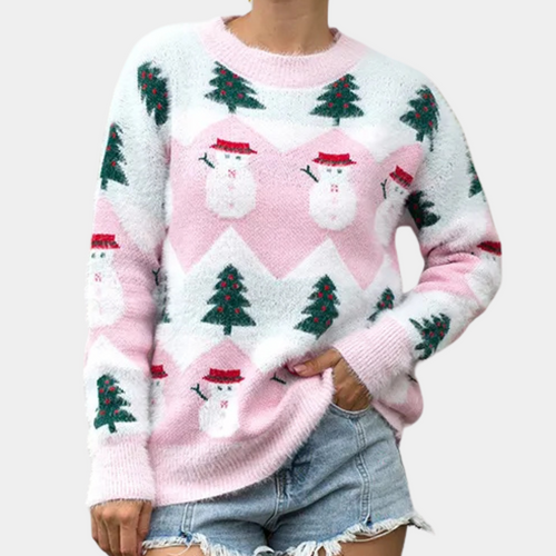 Drune | Trendiger Weihnachtspulli Für Damen Mit Muster