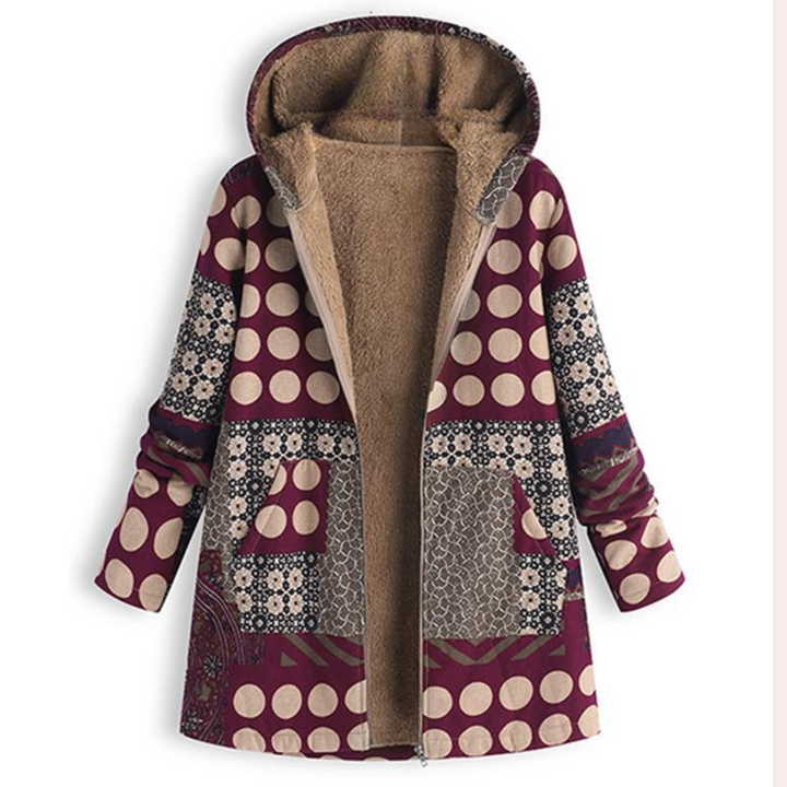 Drune | Warme Winterjacke mit Kapuze für Damen