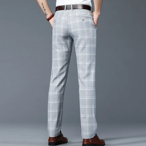 Drune | Herren Kariert Hose Stretch