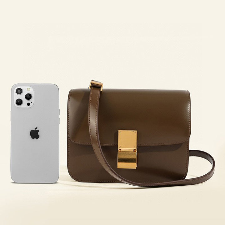 Drune | Klassische Schultertasche mit Klappe