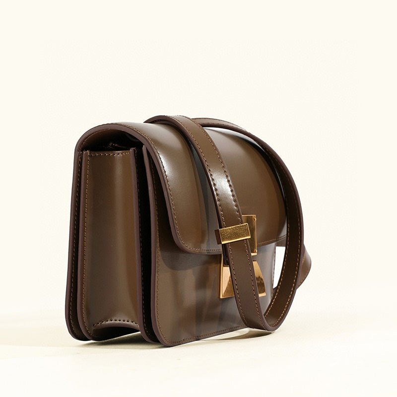 Drune | Klassische Schultertasche mit Klappe
