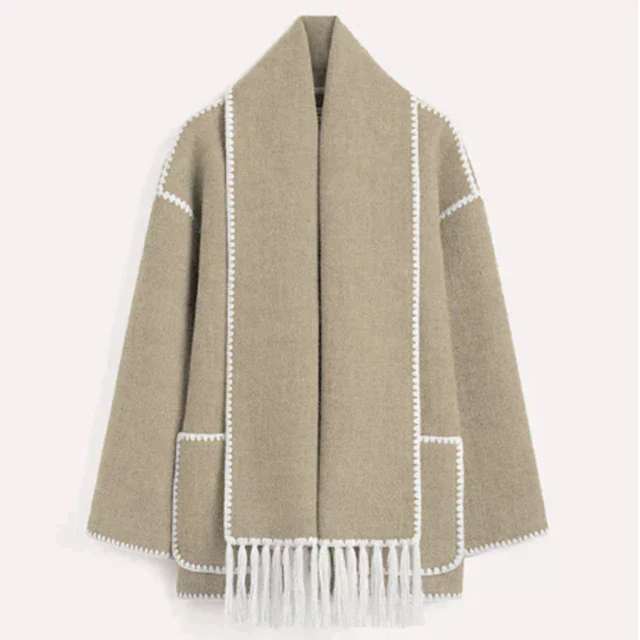Drune | Damen-Apparatsjacke mit Schickem und Komfortablem Schal