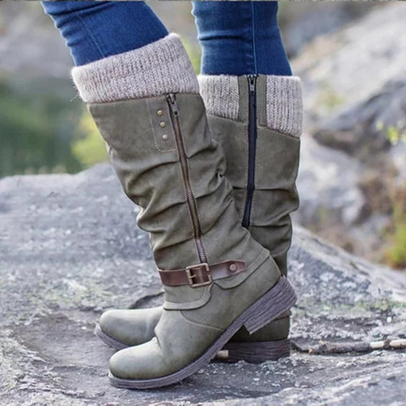 Drune | Orthopädische Stiefel Mit Flachem Absatz