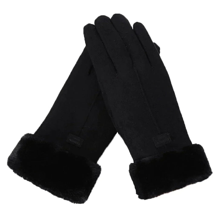 Drune | Stilvolle Damenhandschuhe mit Pelzrand
