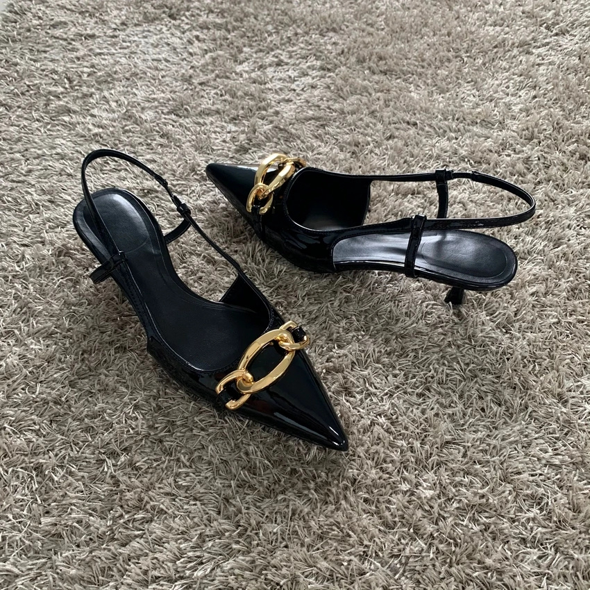 Drune | Damen Kitten Heels Beige