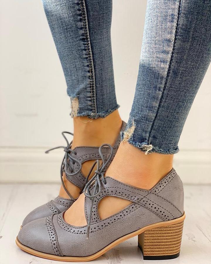 Vintage orthopädische Schuhe mit Absatz