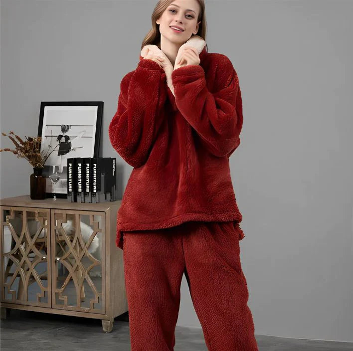 Drune - Pyjama-Set aus flauschigem Fleece für die Nacht
