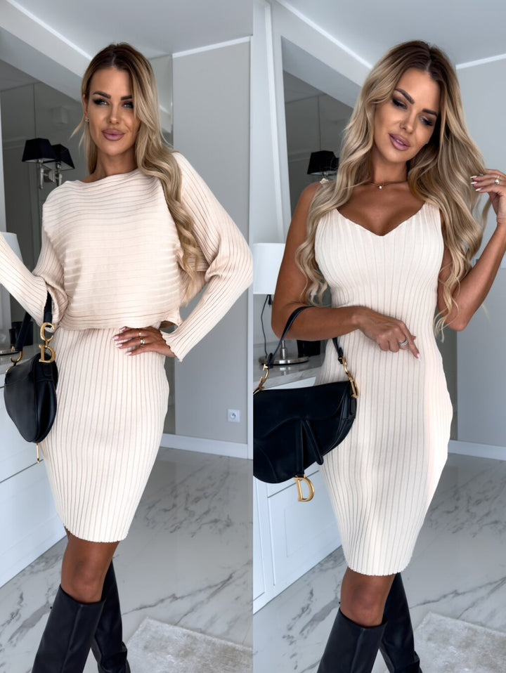 Drune | Ärmelloses Kleid mit Passendem Pullover