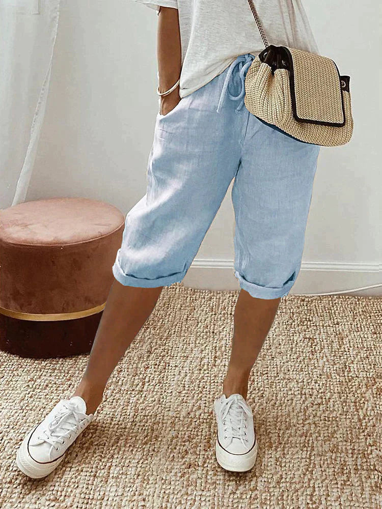 Drune | Stylische Baumwoll Leinen Hosen Für Frauen