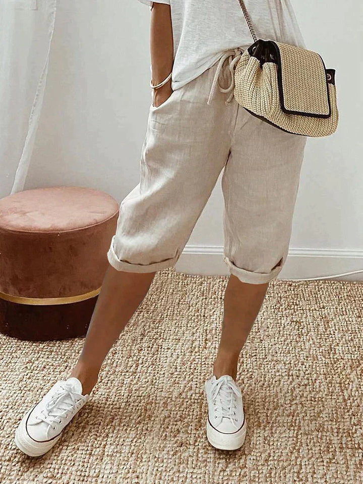 Drune | Stylische Baumwoll Leinen Hosen Für Frauen