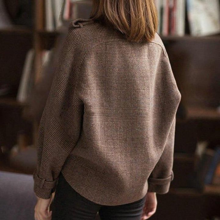 Drune | Kurzer Mantel für Damen mit Karos