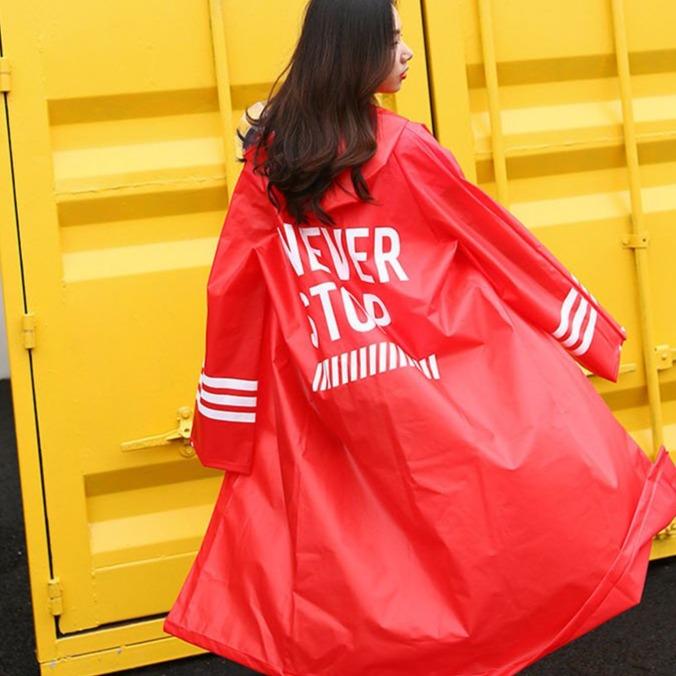 Drune | Damen-Regenjacke mit Aufschrift