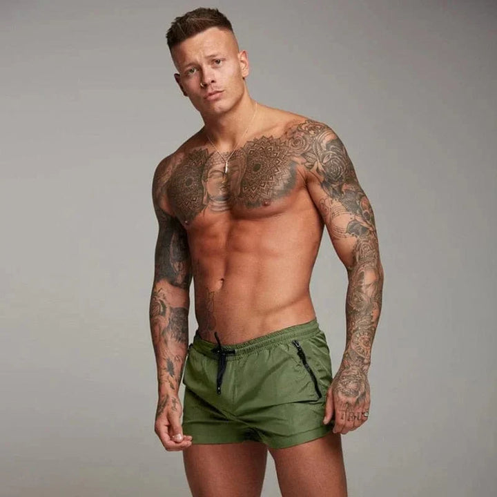 Drune | Kurze Badeshorts für Männer mit Tasche
