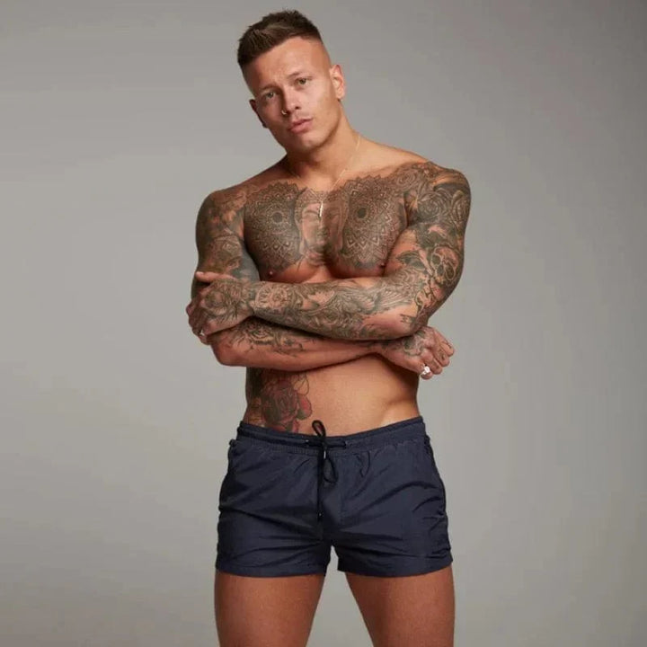 Drune | Kurze Badeshorts für Männer mit Tasche
