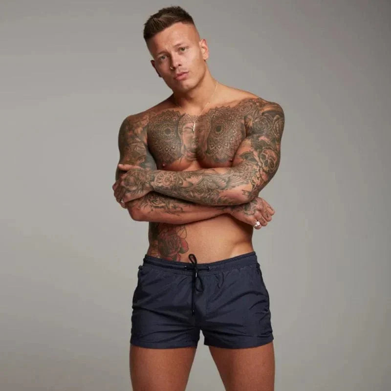 Drune | Kurze Badeshorts für Männer mit Tasche