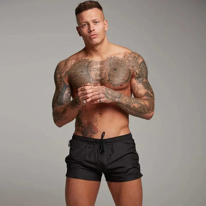 Drune | Kurze Badeshorts für Männer mit Tasche