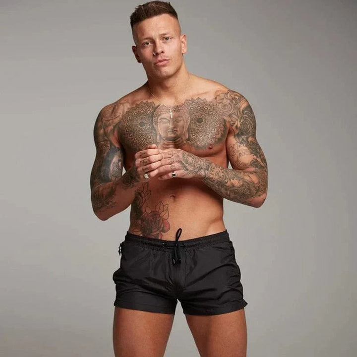Drune | Kurze Badeshorts für Männer mit Tasche