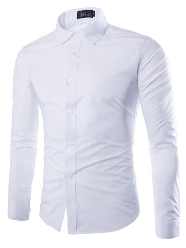 Drune | Lässiges Bügelfreies Slim Fit Herrenhemd