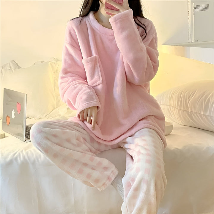 Drune | Kuscheliges Fleece-Pyjama-Set