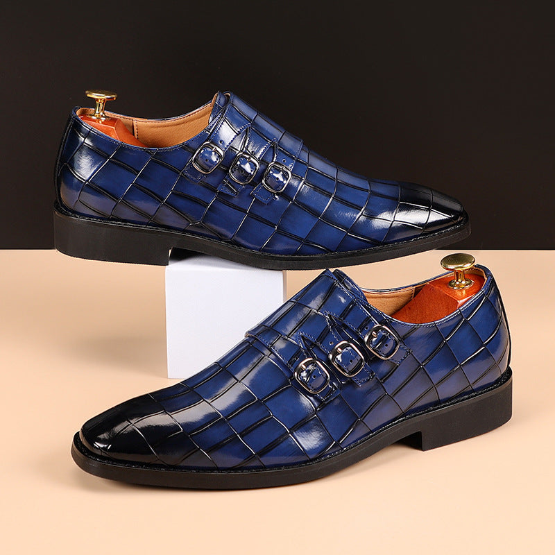 Drune | Krokodilleder Elegante Schuhe Mit Dreifacher Schnalle