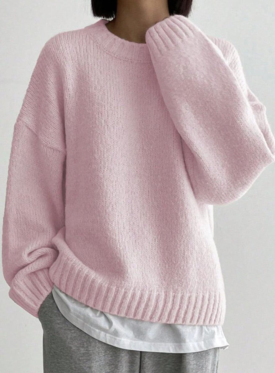 Drune | Chic Pink Einfarbige Bluse