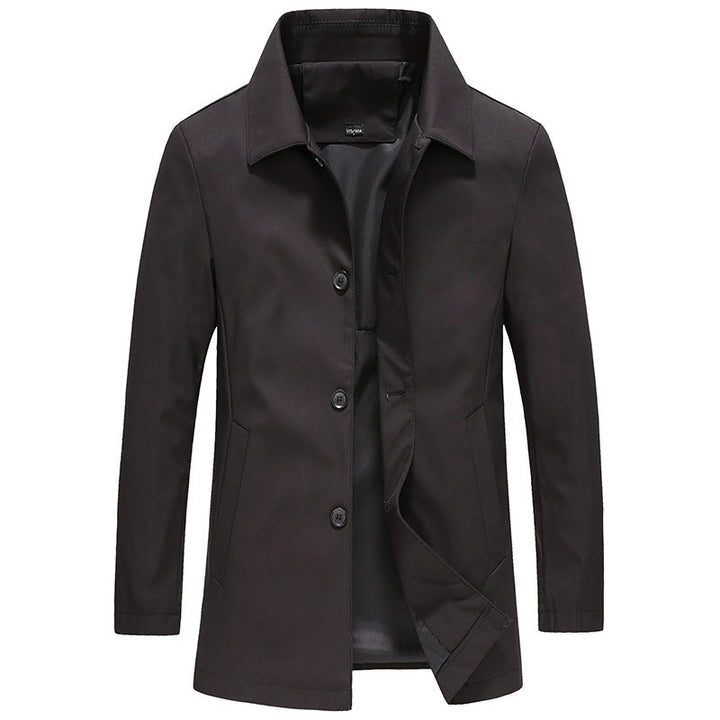 Herren Eleganter Trenchcoat mit Knöpfen