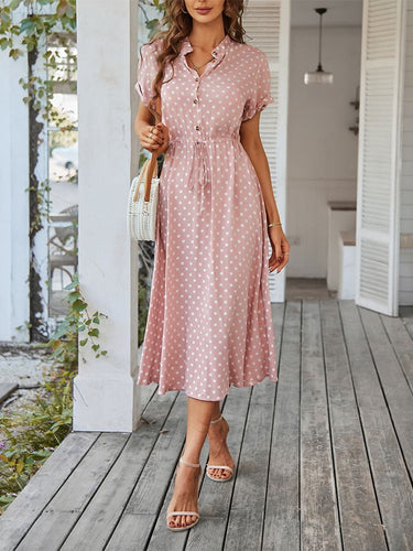 Drune | Damen Ballmuster Kleid