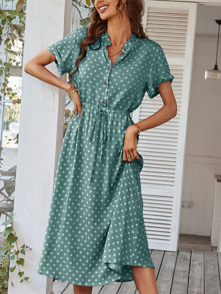 Drune | Damen Ballmuster Kleid