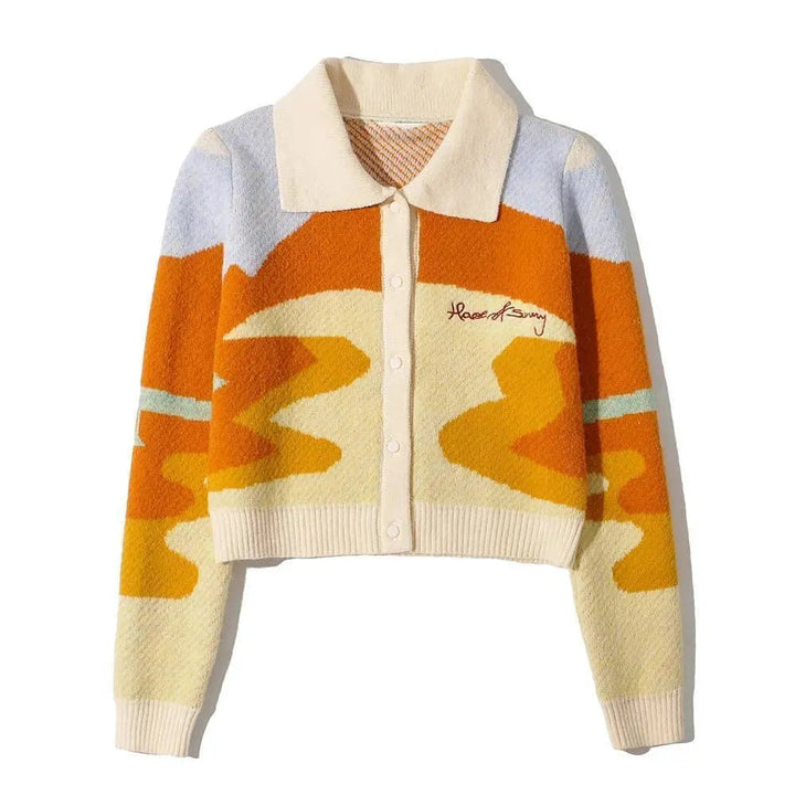 Drune | Crop Strickjacke Pullover für Damen