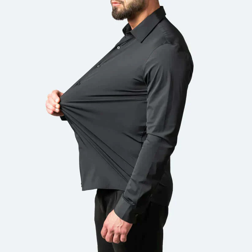 Drune | Herren Langarm Hemd Stretch