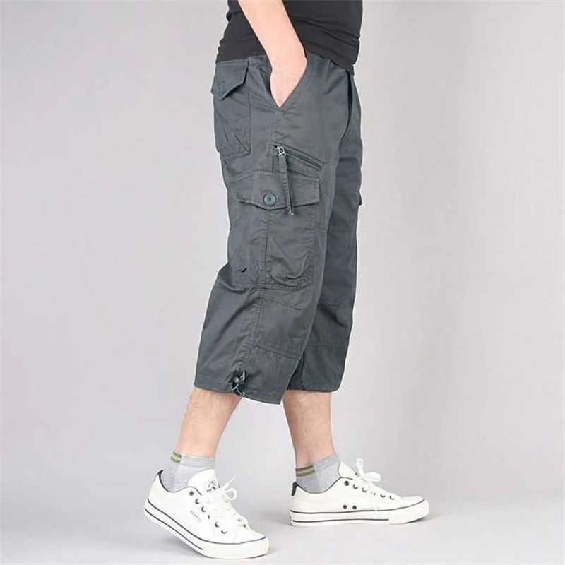 Drune | Lange Cargo Shorts Für Herren