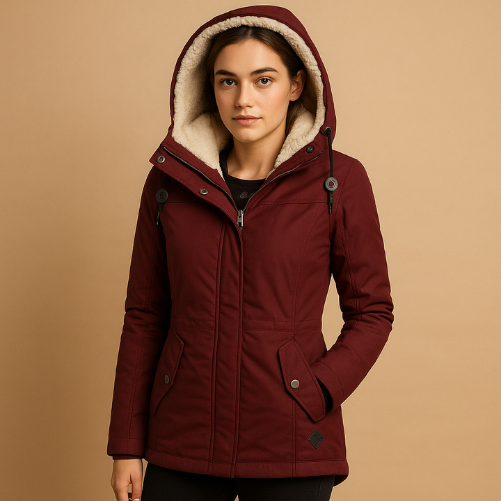 Drune | Stilvolle Damen ParkA-Winterjacke mit Kapuze
